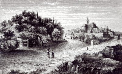 Sutri and its Amphitheatre, from the Road to Rome by George Dennis